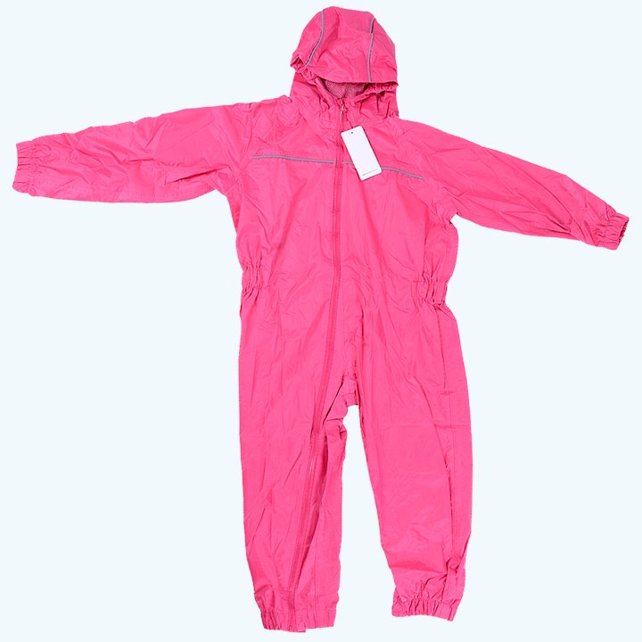Pink waterproof suit