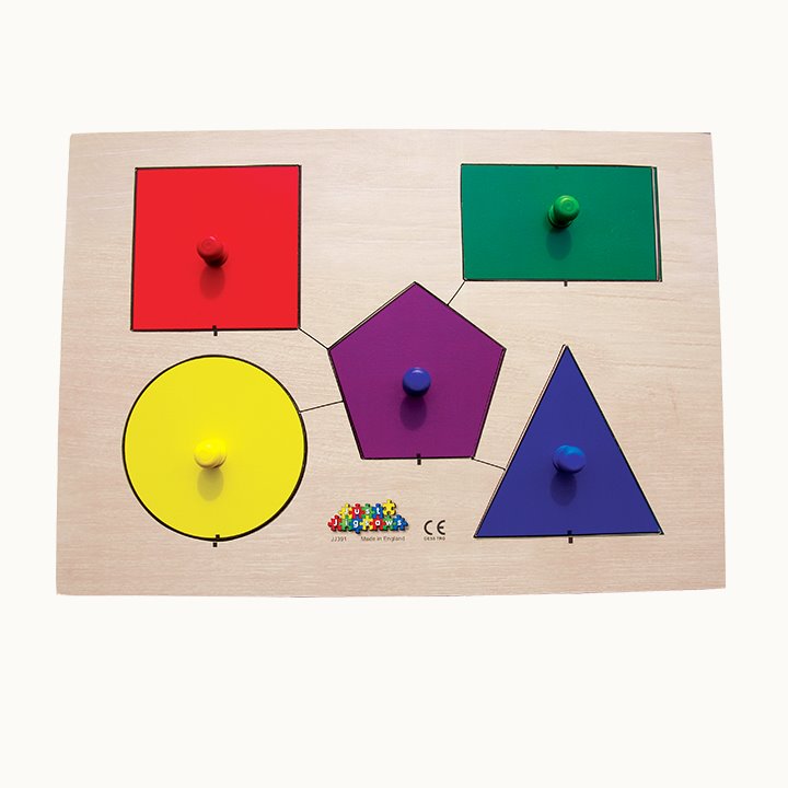 Colourful shape board