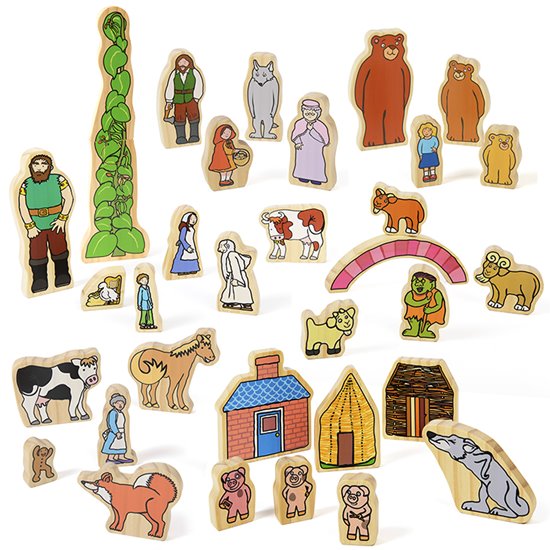 Traditional Tales Wooden Characters