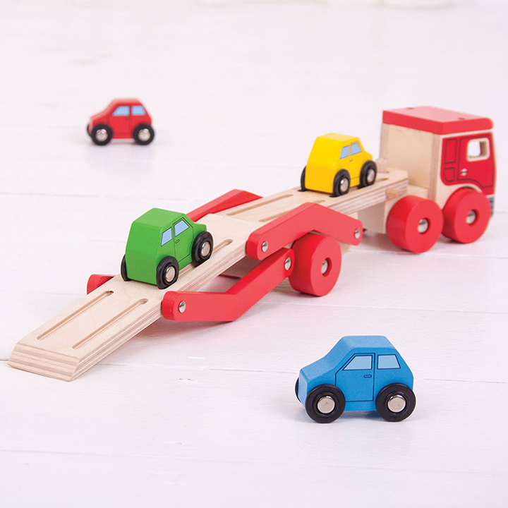 Loading cars on lorry