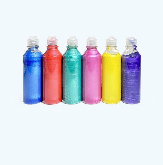 300ml bottles of ready mix pearl paint