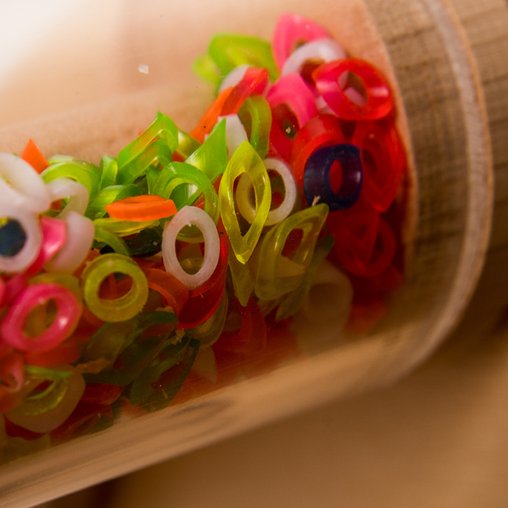 Confetti filled tube