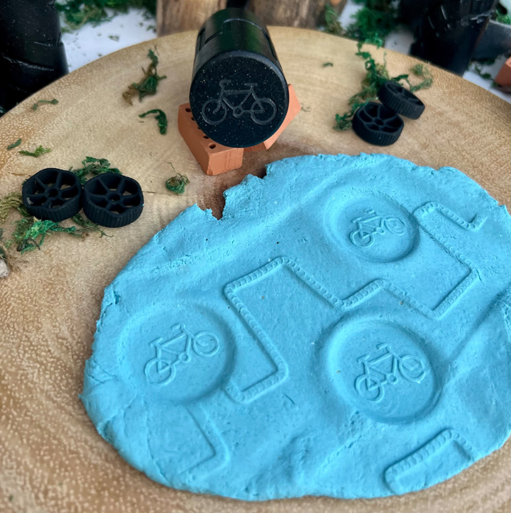 Stamp a bike and follow the trail