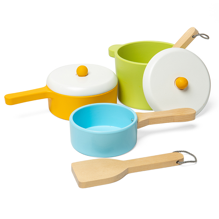 Cooking pans for role play kitchens