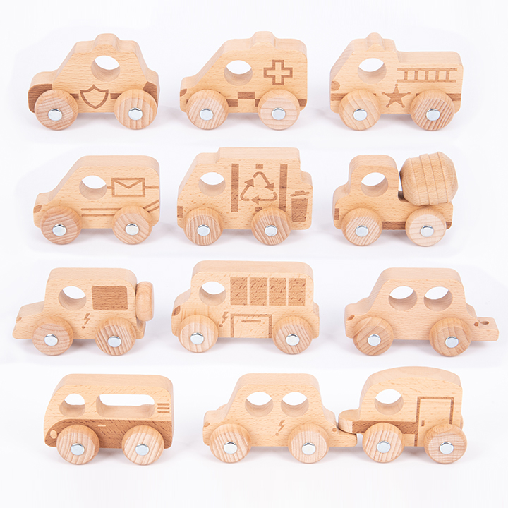 Natural Wooden Vehicles Early Years Direct