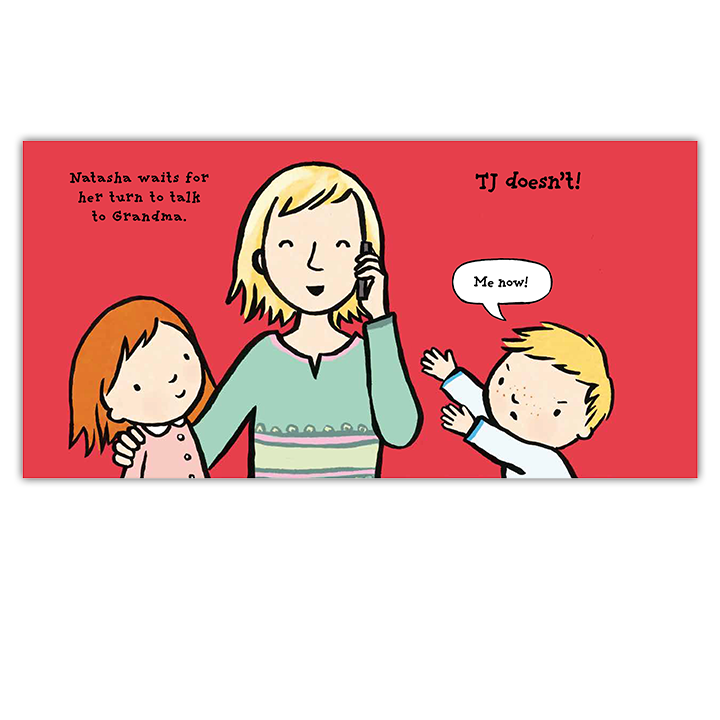 Sample page of storybook Its My Turn