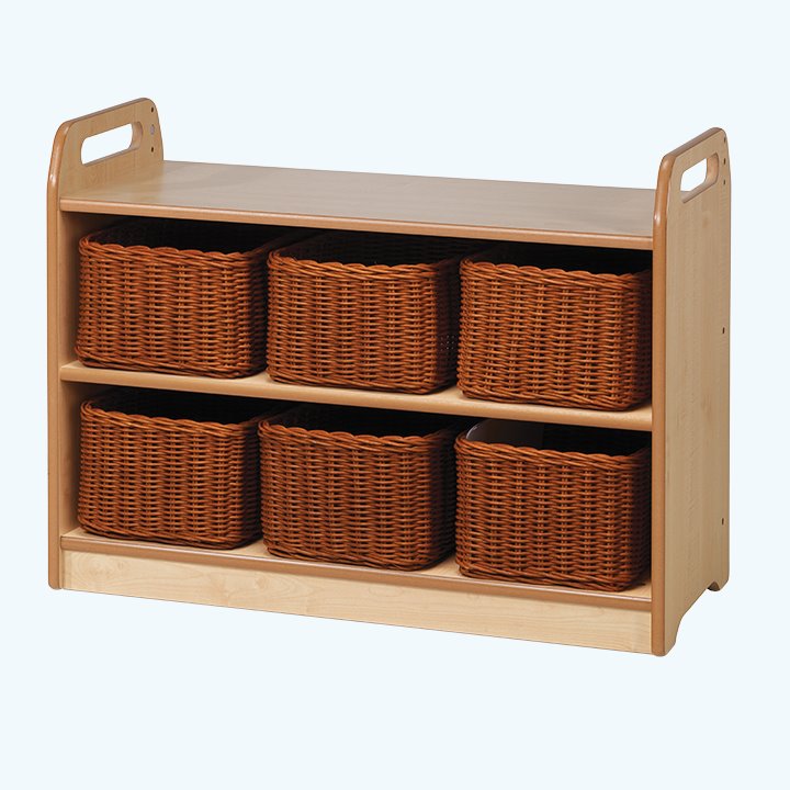 Sturdy unit with baskets
