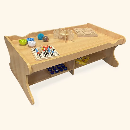 Low play table wooden lipped