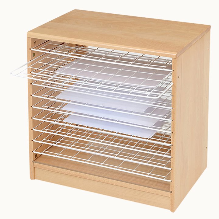 10 pull-out plastic wire racks