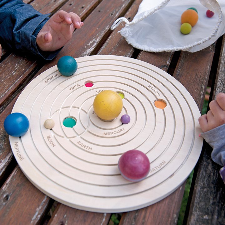 Children learning about the universe