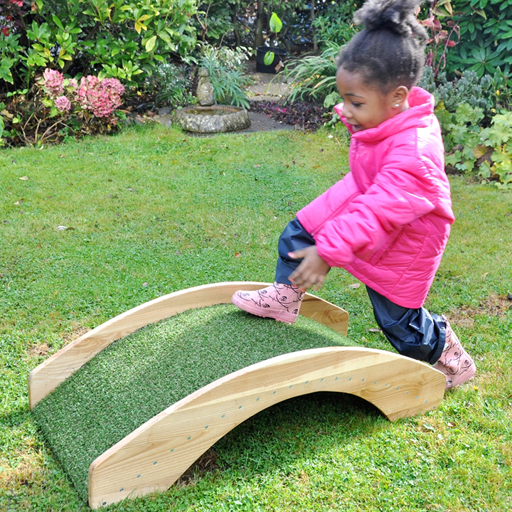 Wooden bridge for nursery gardens