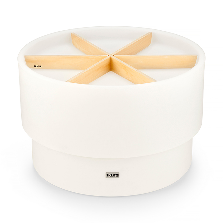 Light table and wooden dividers