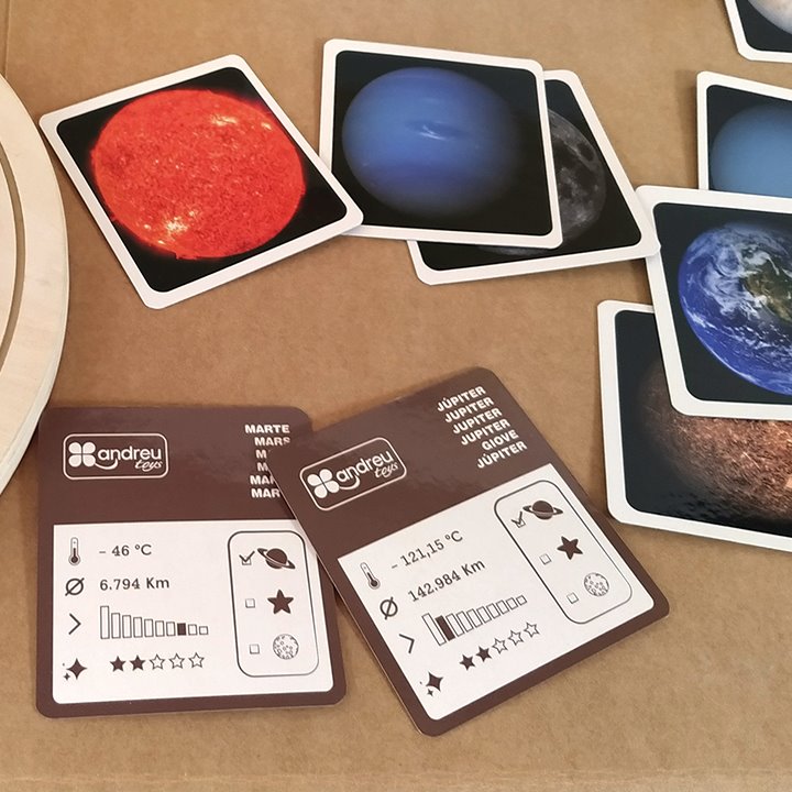 Info cards for the Solar System Puzzle