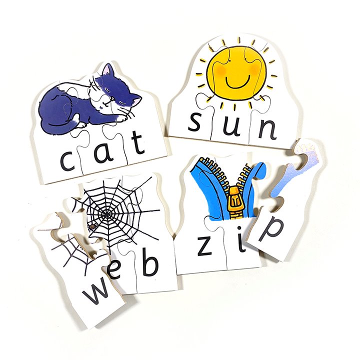 Cat, Sun, Web and Zip Puzzles