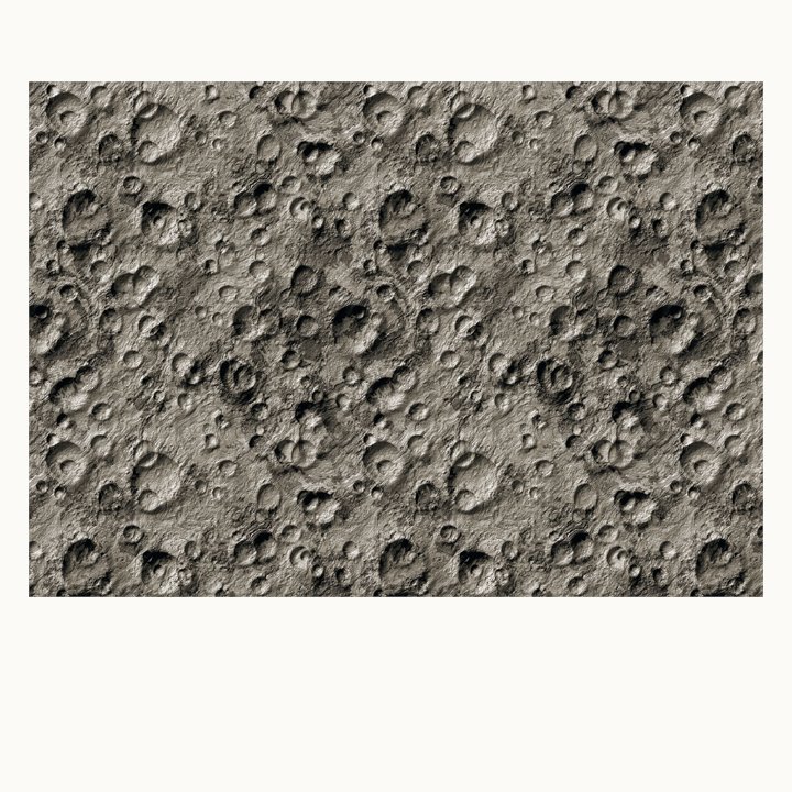 Moon texture mat