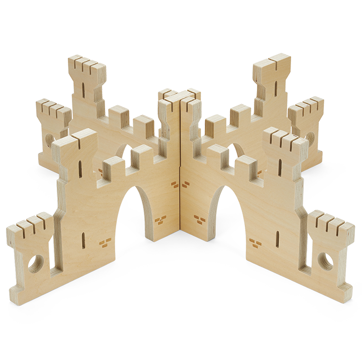 Slot together castle