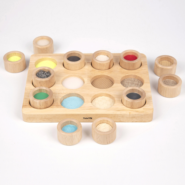 12 tactile turned hardwood counters