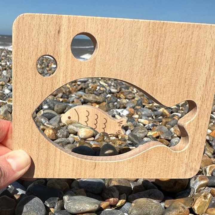 Fish wooden looking shape