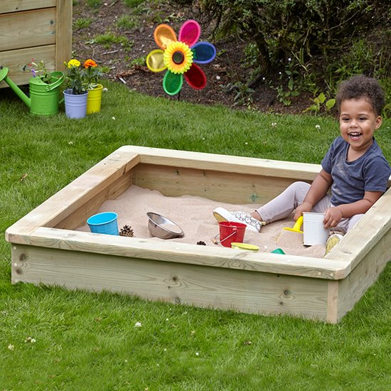 Sand pit for young children