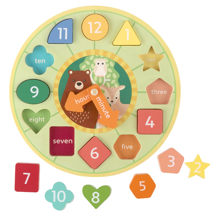 Woodland Shape Sorting Clock