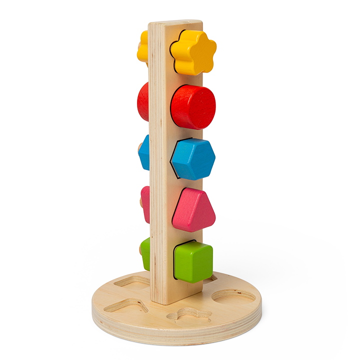Tower with coloured bolts