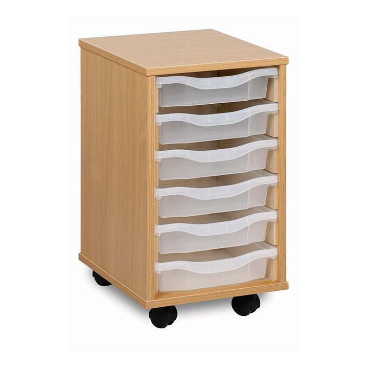 Unit with 6 sliding trays