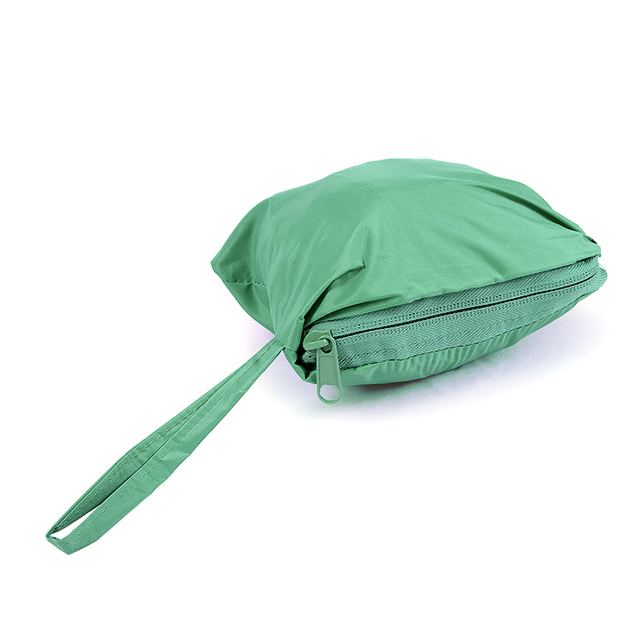 Folds into zip pocket.