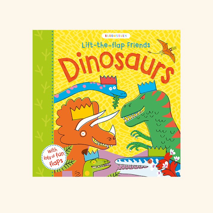 Front cover of Lift-the-flap Friends Dinosaurs