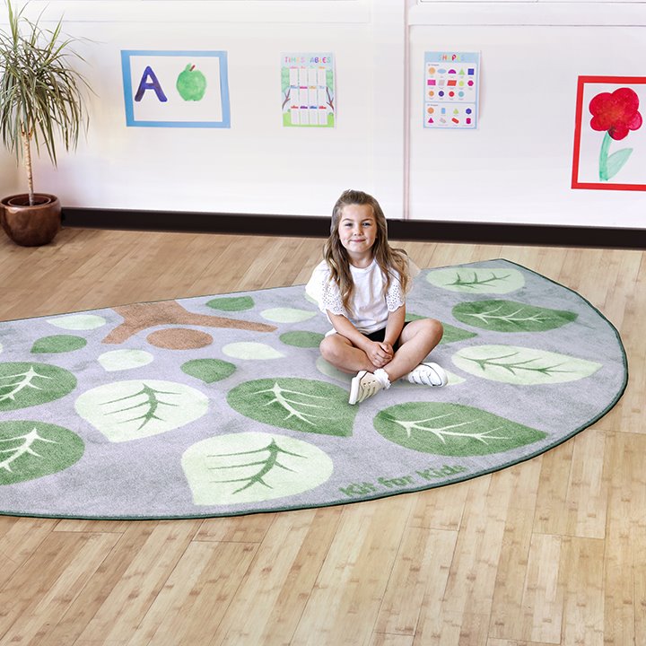 Leaf Semi Circular Carpet - Early Years Direct
