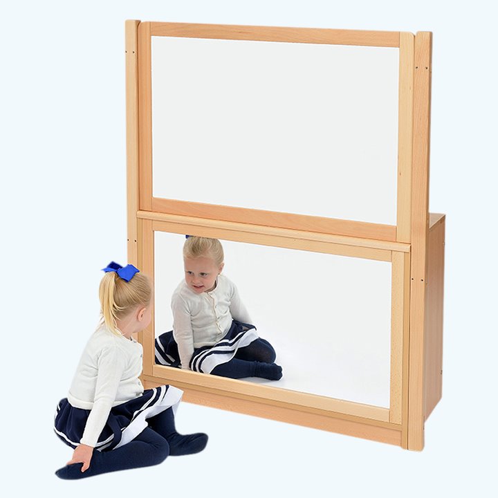 whiteboard and mirror unit