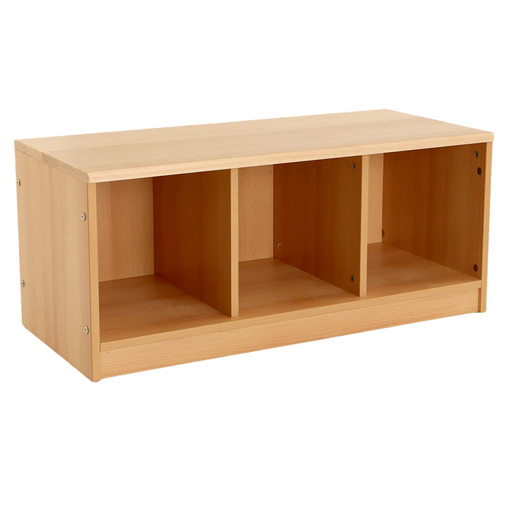 Storage unit with 3 compartments