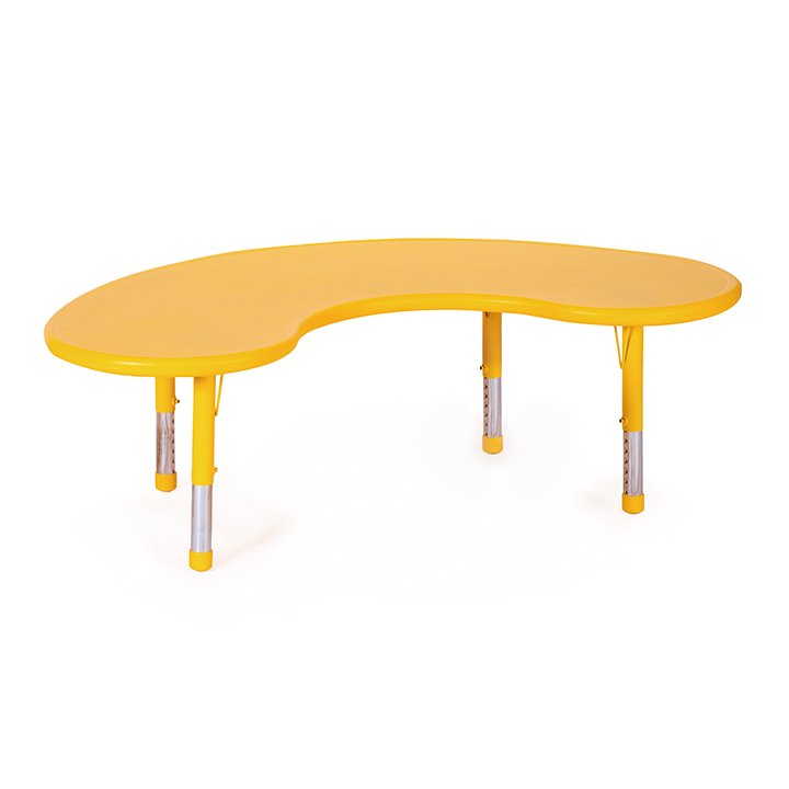 Yellow Horseshoe Table