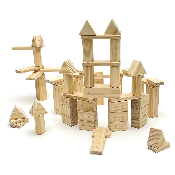 60 piece set of blocks with magnets