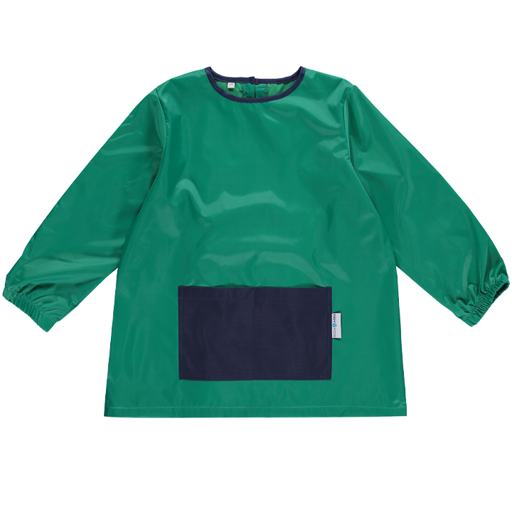 Green with navy pocket