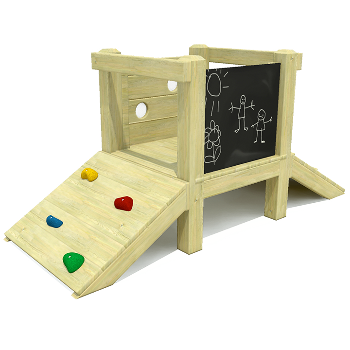 Climbing, blackboard