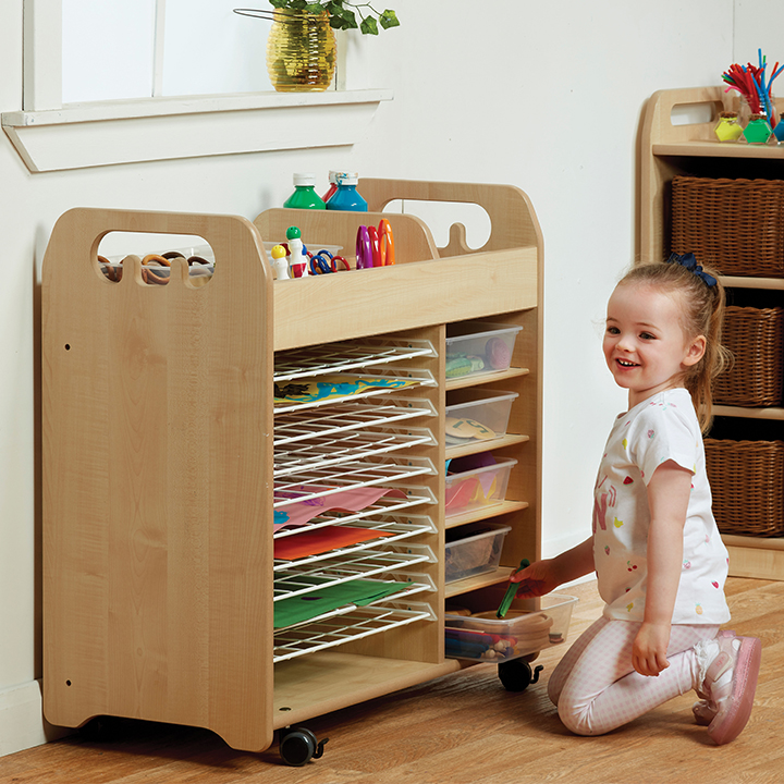Combi Art Trolley - art storage