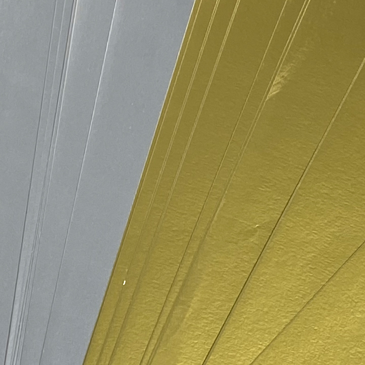 Silver and gold metallic self adhesive