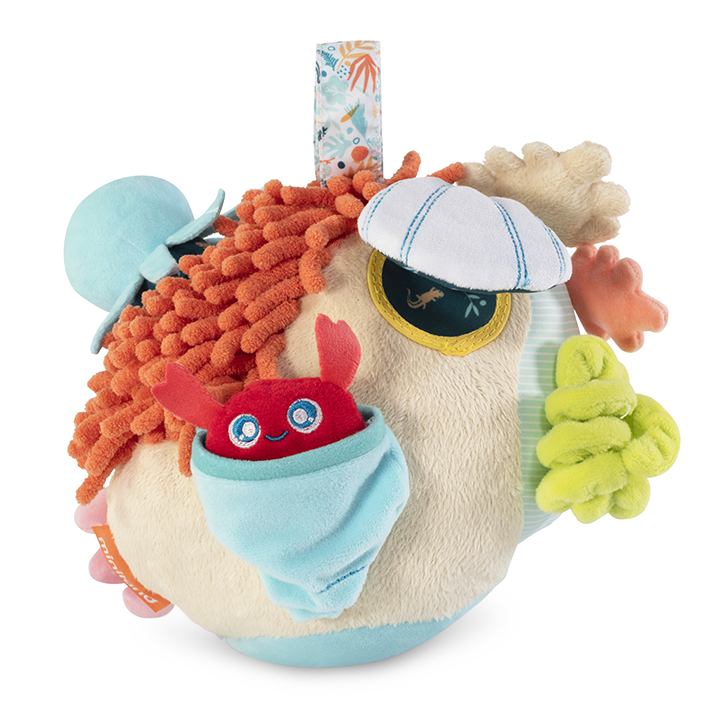 Sensory plush baby toy