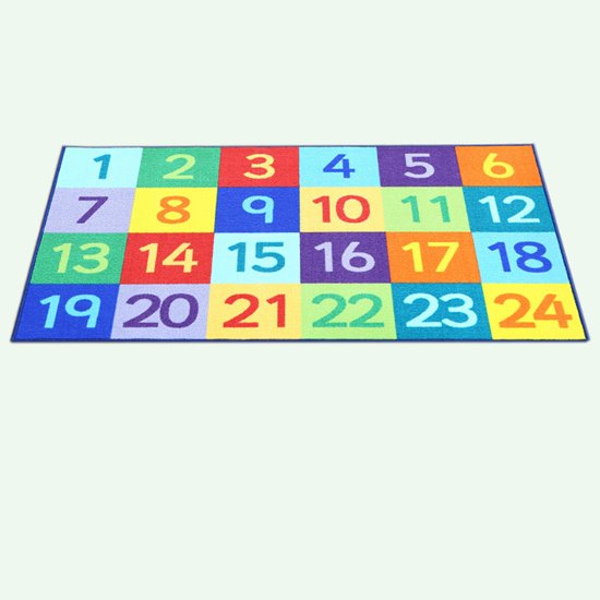 1 to 24 or 1-100 to encourage counting activities