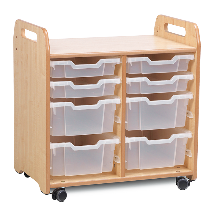 4 shallow and 4 deep bin unit