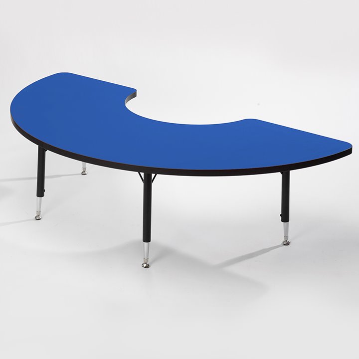 Blue arc table