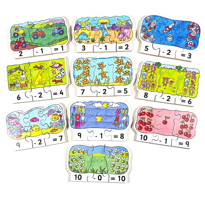 Subtraction Jigsaw Puzzles