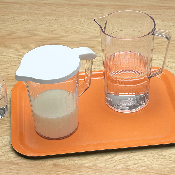 Jugs with measurements marked