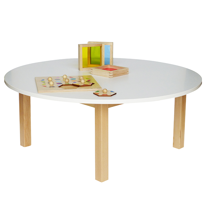 Round laminate table