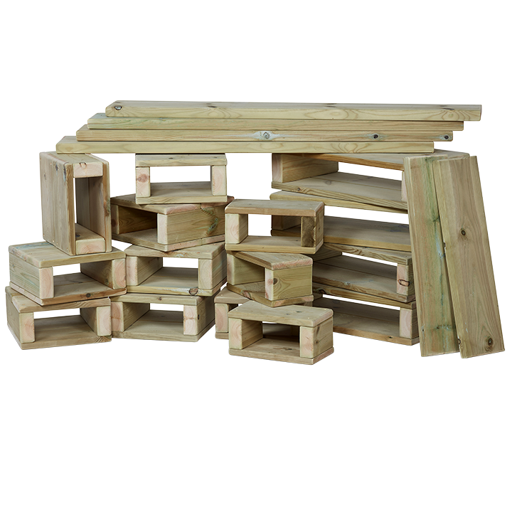 Outdoor garden block set