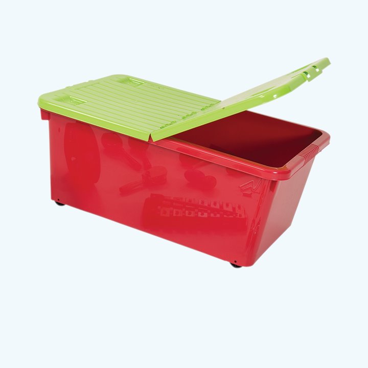 Plastic container for musical instruments