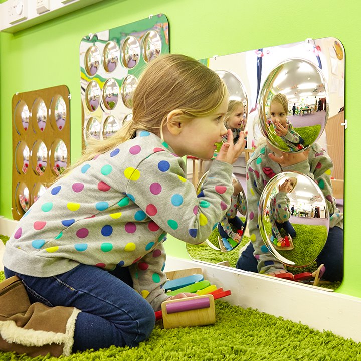 Eyfs Exploring Mirrors Dome Mirror Panels - Early Years Direct