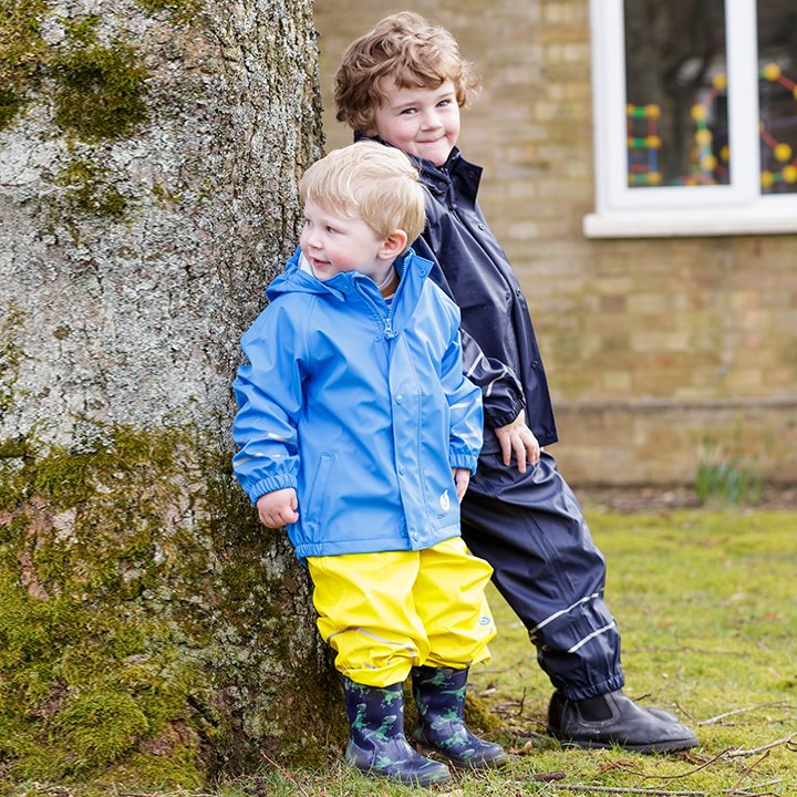 Mix and match waterproof jacket and dungarees set