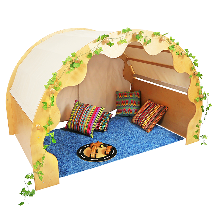 Stone coloured play pod 1