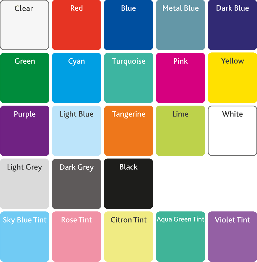Monarch Tray Colours